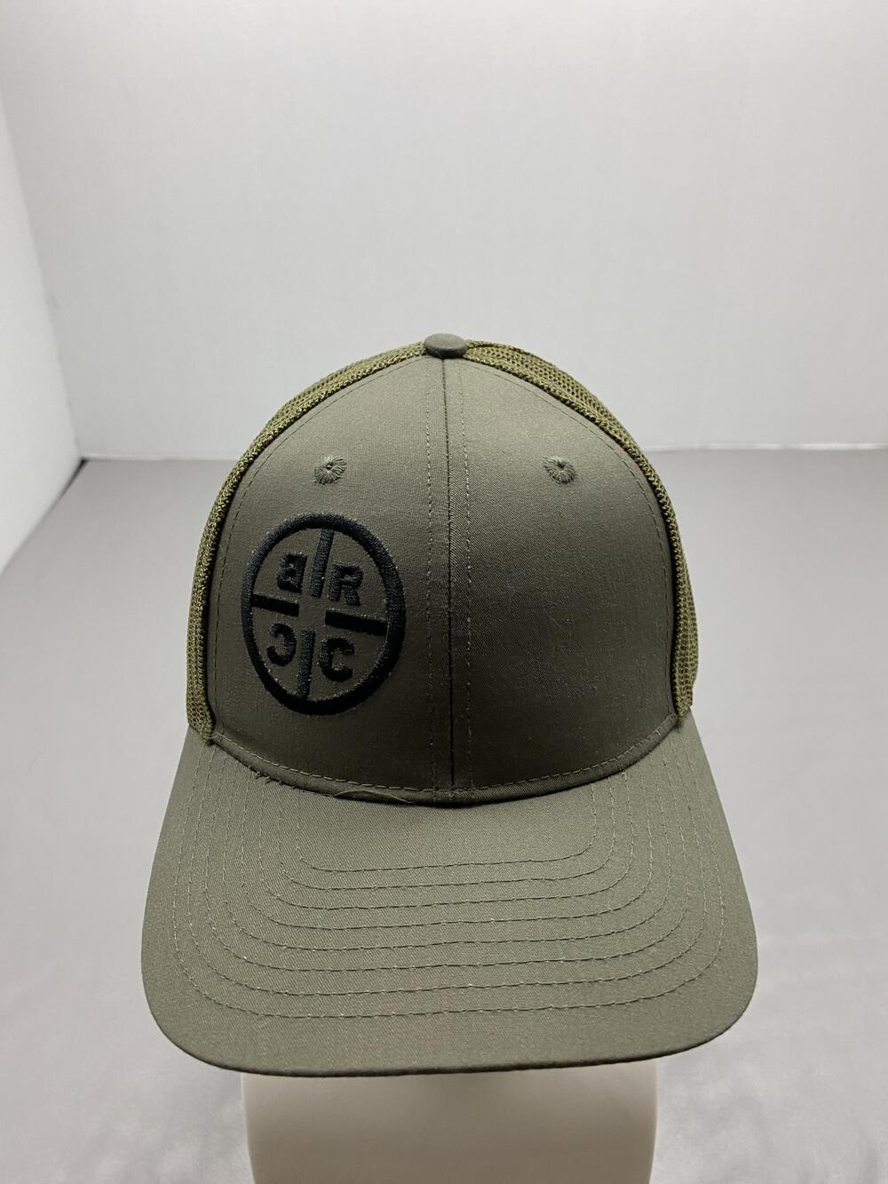 Trucker Hat Cap Snap Back One Size Green Trucker Mesh Twill Polyester Mens